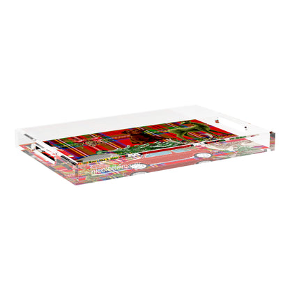 Ultimate Christmas Plaid 17X10.5 Acrylic Tray - nicolettemayer.com
