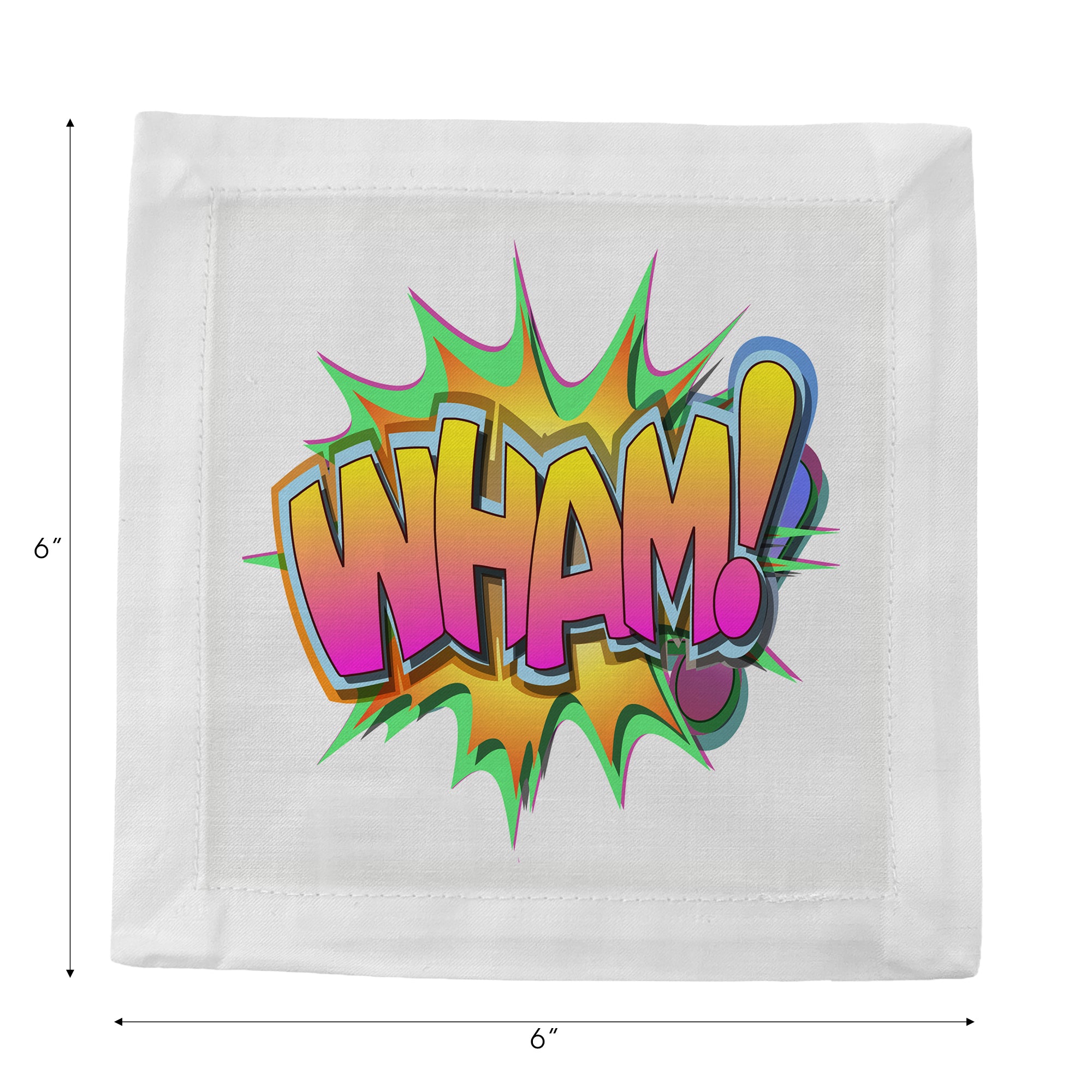 Wham Yellow Cotton Sateen Cocktail Napkins - nicolettemayer.com