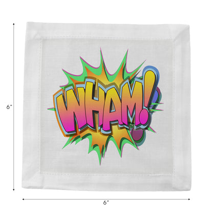 Wham Yellow Cotton Sateen Cocktail Napkins - nicolettemayer.com