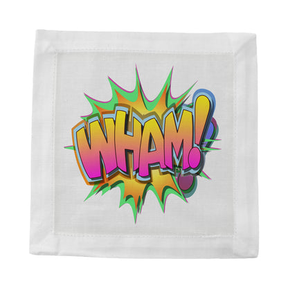 Wham Yellow Cotton Sateen Cocktail Napkins - nicolettemayer.com