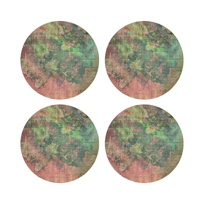 Watercolor Darling 16&quot; Round Pebble Placemats, Set of 4 - nicolettemayer.com