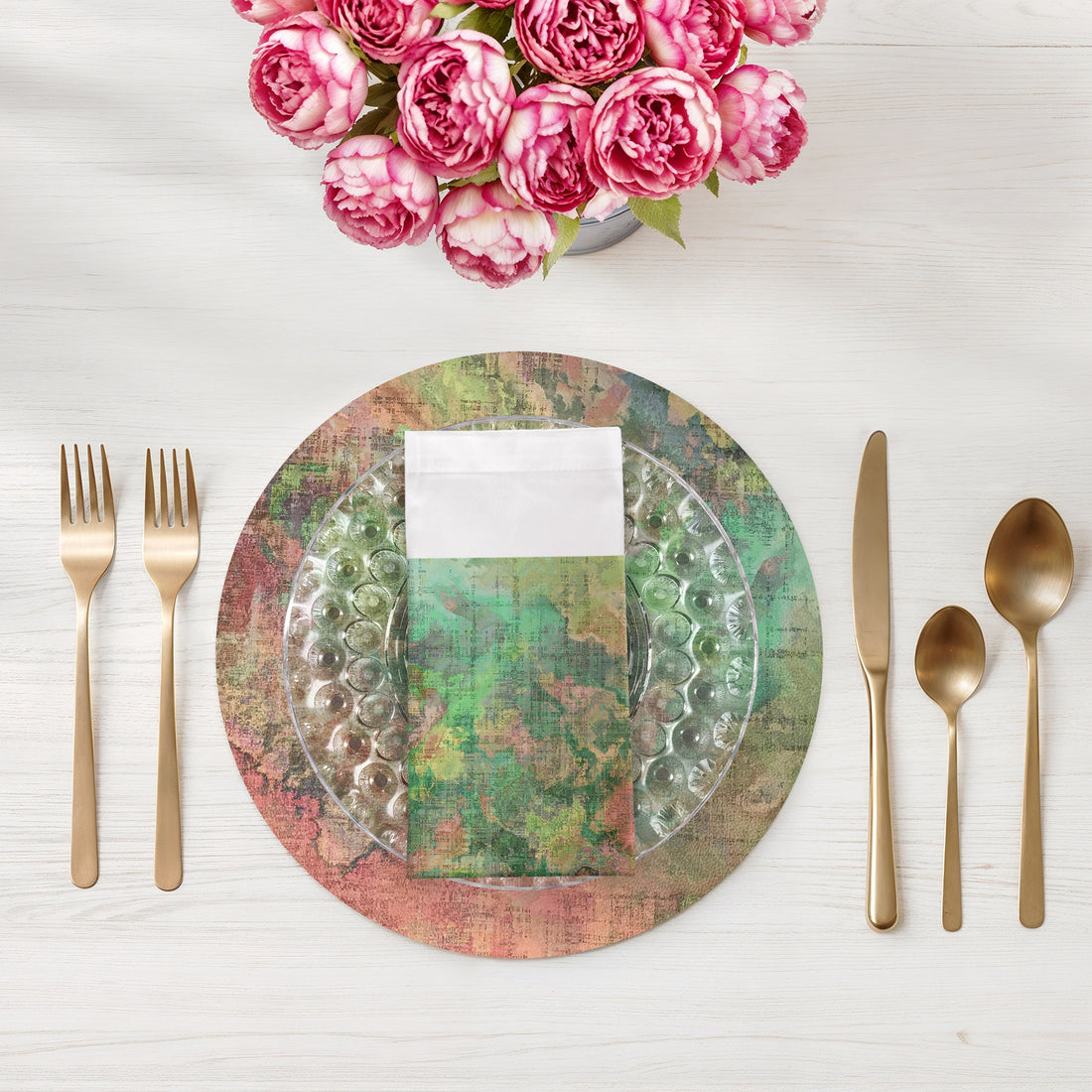 Watercolor Darling Cotton Sateen Dinner Napkins - nicolettemayer.com