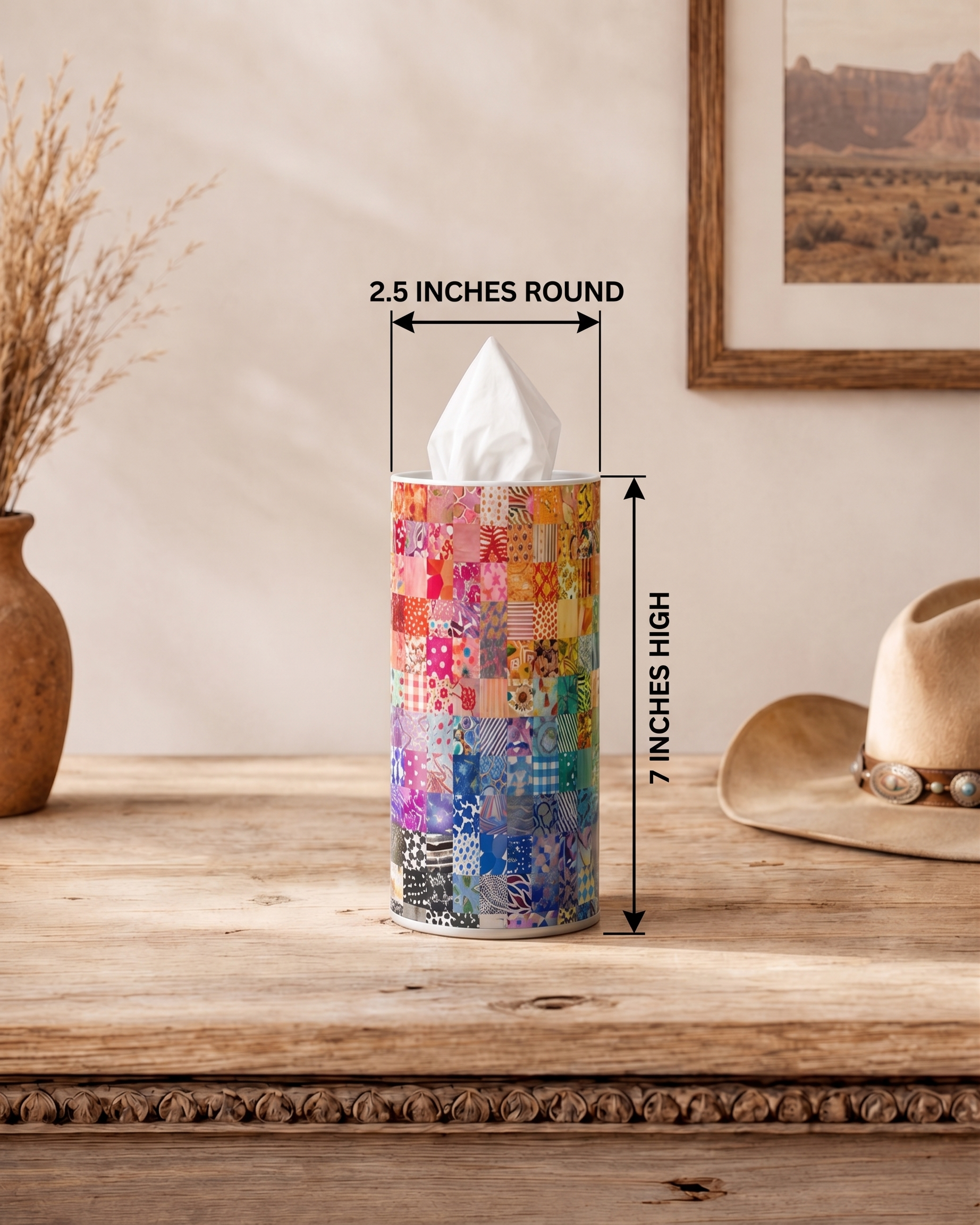 Western Tissue Boxes - Set of 4