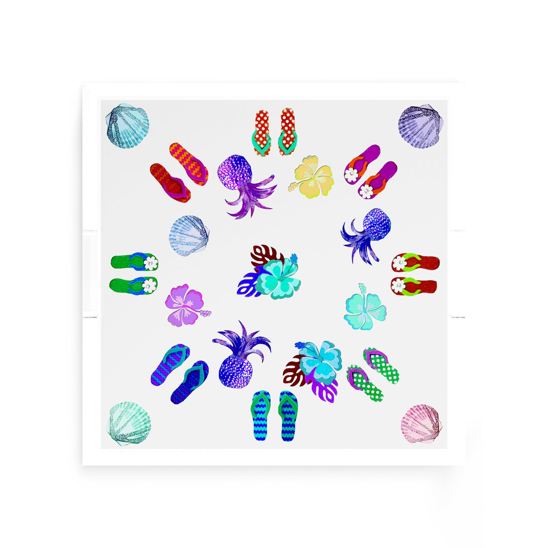 Winter in Florida Colorful 12X12 Acrylic Tray - nicolettemayer.com
