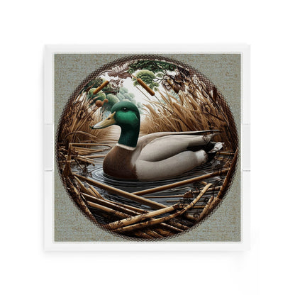 Woodland Mallard Duck 12X12 Acrylic Tray - nicolettemayer.com