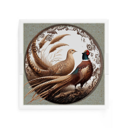 Woodland Pheasant Partners 12X12 Acrylic Tray - nicolettemayer.com