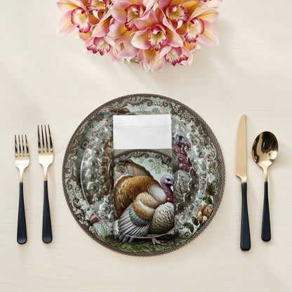 Woodland Turkey Cotton Sateen Dinner Napkins