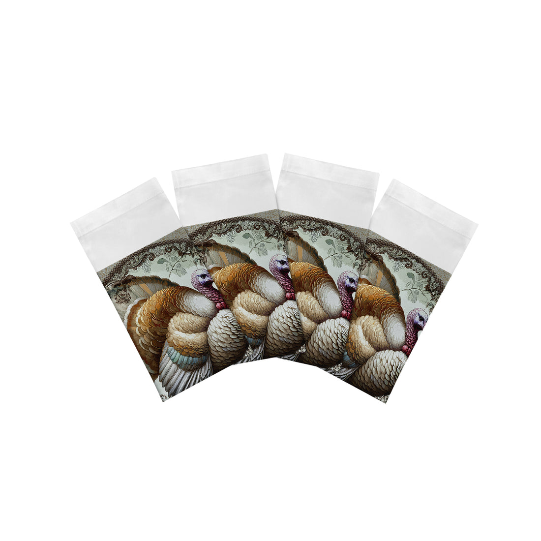 Woodland Turkey Cotton Sateen Dinner Napkins