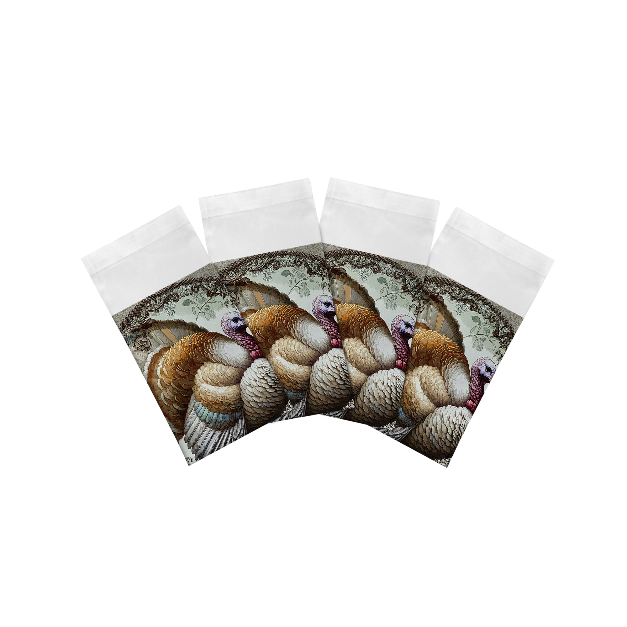 Woodland Turkey Cotton Sateen Dinner Napkins