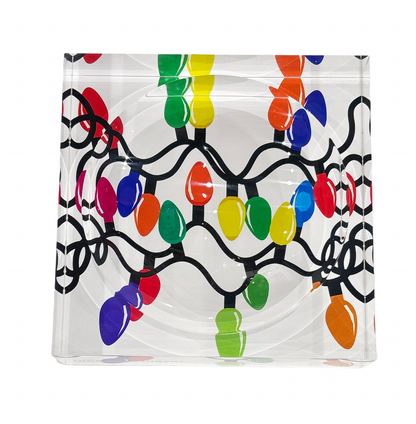 Xmas Tangle Primaries Acrylic Candy Catchall Dish