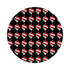 Xmas Ornament Black 16" Round Pebble Placemats, Set of 4 - nicolettemayer.com
