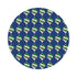 Xmas Ornament Blue 16" Round Pebble Placemats, Set of 4 - nicolettemayer.com
