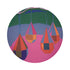 XMAS ORNAMENTS PINK NEON 16" Round Pebble Placemats, Set of 4 - nicolettemayer.com
