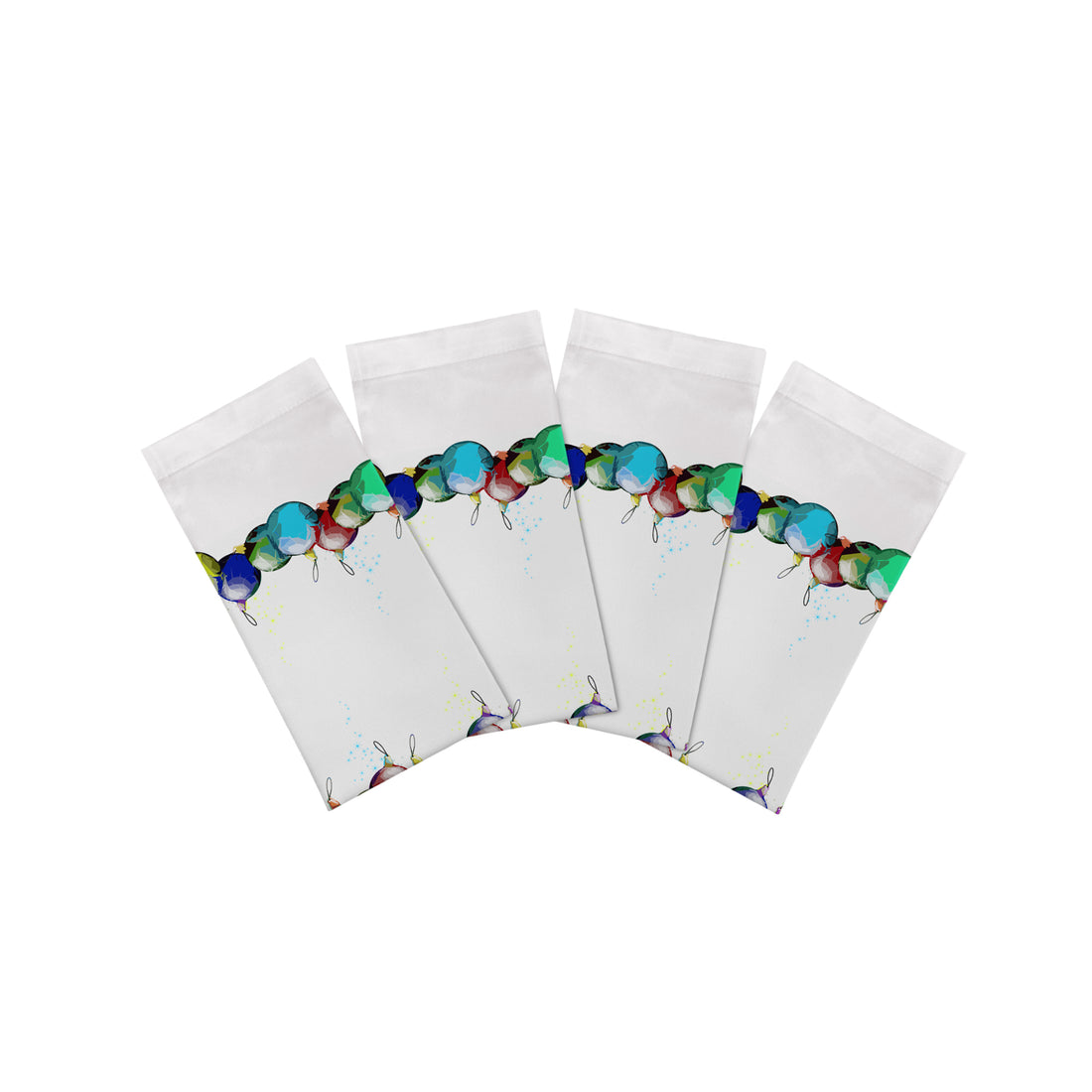 Xmas Ornaments Cotton Sateen Dinner Napkins - nicolettemayer.com