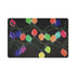  Xmas Tangle Black 17.5" Rectangle Pebble Placemat, Set Of 4 - nicolettemayer.com
