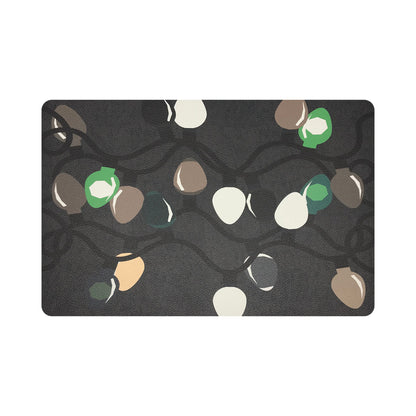 XMAS TANGLE DEEP GREENS 17.5&quot; Rectangle Pebble Placemat, Set Of 4 - nicolettemayer.com
