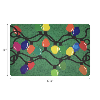 SET DE TABLE RECTANGLE GALETS VERT 17,5 XMAS TANGLE, LOT DE 4