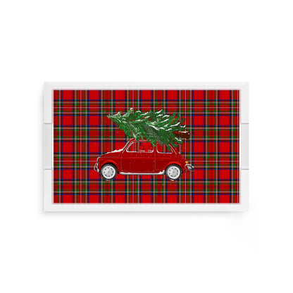 Xmas Tree Plaid 12.5X7.75 Acrylic Tray - nicolettemayer.com
