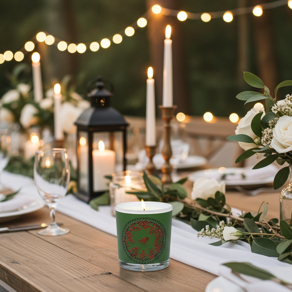 Christmas Berries Red Candle