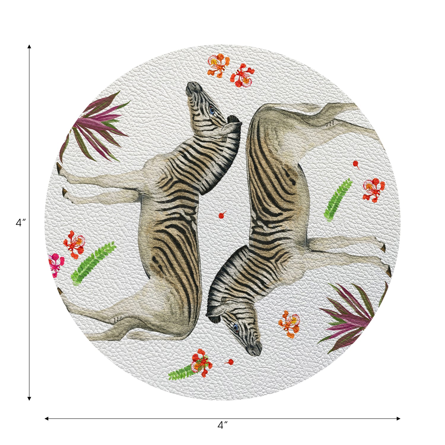Zebra Seeing Double 4" Dinner Napkins- nicolettemayer.com
