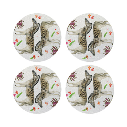 Zebra Seeing Double 4" Dinner Napkins- nicolettemayer.com
