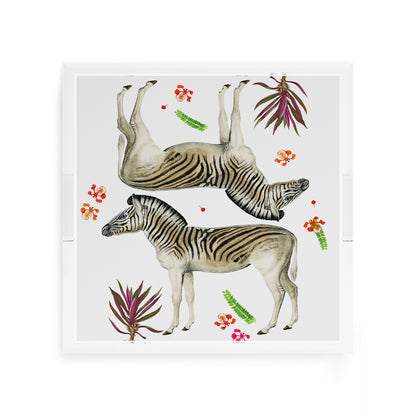 Zebra Seeing Double 12X12 Acrylic Tray - nicolettemayer.com
