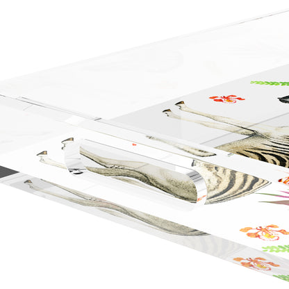 Zebra Seeing Double 22.5X14.5 Acrylic Tray - nicolettemayer.com
