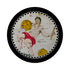 Zodiac Aquarius Black 16" Round Pebble Placemats, Set of 4 - nicolettemayer.com
