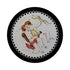 Zodiac Gemini Black 16" Round Pebble Placemats, Set of 4 - nicolettemayer.com
