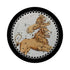 Zodiac Leo Black 16" Round Pebble Placemats, Set of 4 - nicolettemayer.com
