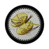 Zodiac Libra Black 16" Round Pebble Placemats, Set of 4 - nicolettemayer.com
