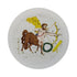 Zodiac Sagitarius White 16" Round Pebble Placemats, Set of 4 - nicolettemayer.com
