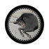 Zodiac Taurus Black 16" Round Pebble Placemats, Set of 4 - nicolettemayer.com
