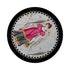 Zodiac Virgo Black 16" Round Pebble Placemats, Set of 4 - nicolettemayer.com
