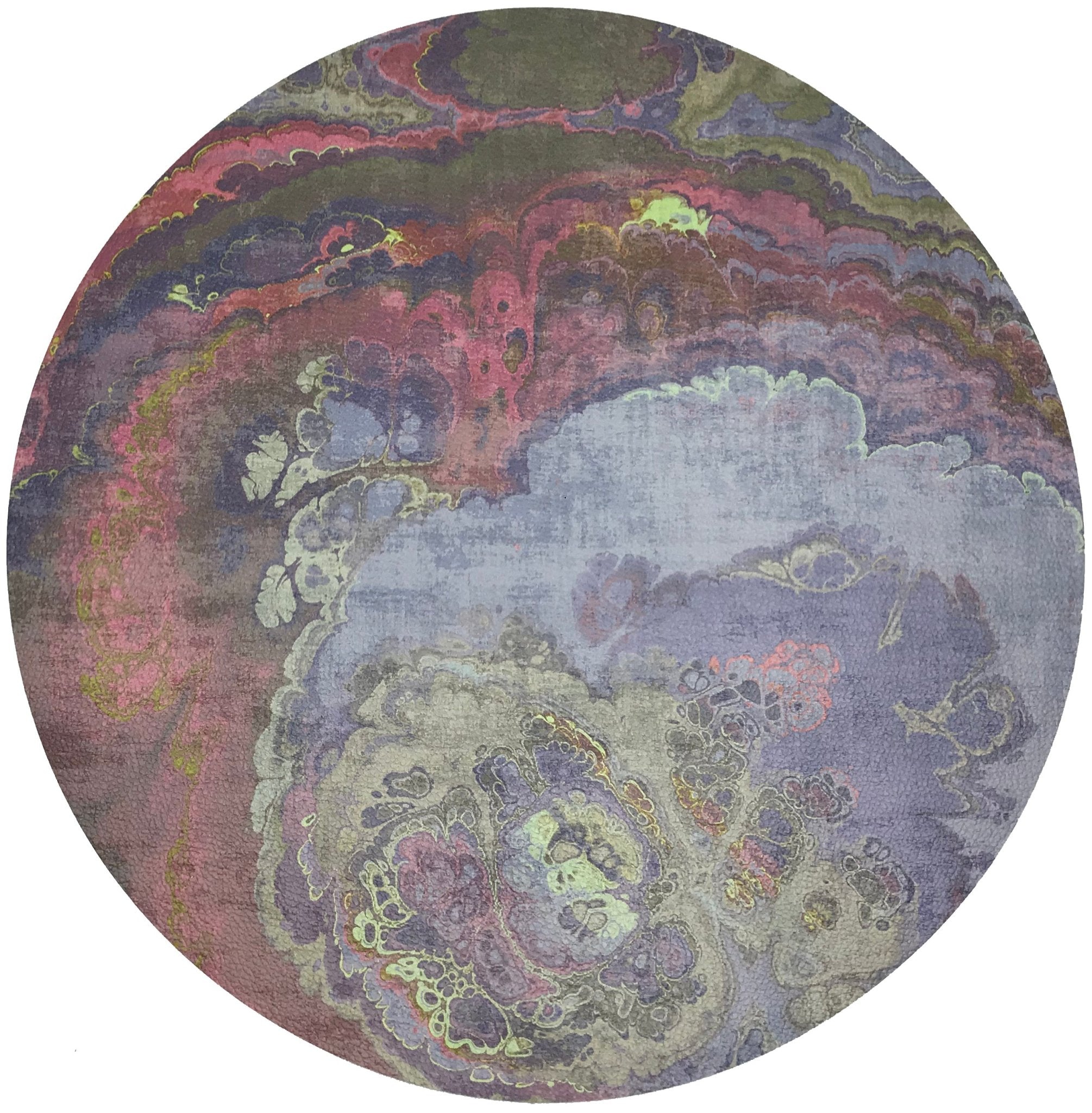 Agate Taupe 16&quot; Round Pebble Placemats, Set Of 4 - nicolettemayer.com