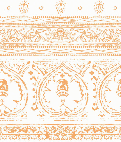 Agra Citrus Peel and Stick Wallpaper, Double Roll, 34&quot; x 288&quot;, 48 sq ft - nicolettemayer.com