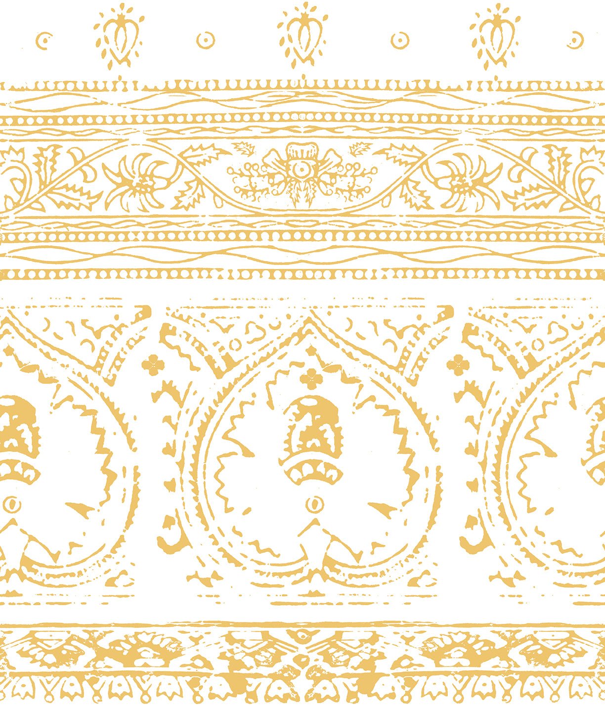 Agra Gold Peel and Stick Wallpaper, Double Roll, 34&quot; x 288&quot;, 48 sq ft - nicolettemayer.com