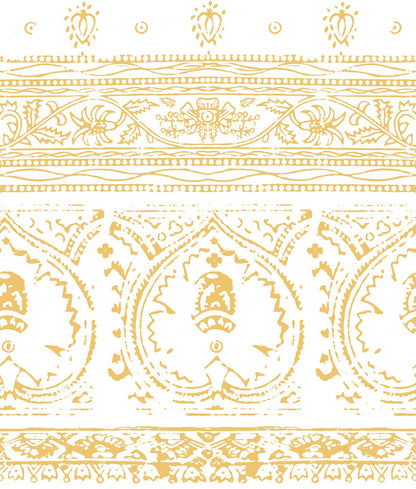 Agra Gold Peel and Stick Wallpaper, Double Roll, 34&quot; x 288&quot;, 48 sq ft - nicolettemayer.com