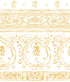 Agra Gold Peel and Stick Wallpaper, Double Roll, 34" x 288", 48 sq ft - nicolettemayer.com