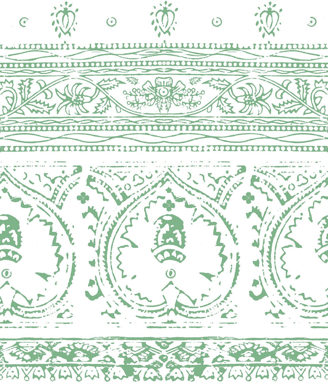 Agra Jade Peel and Stick Wallpaper, Double Roll, 34" x 288", 48 sq ft - nicolettemayer.com