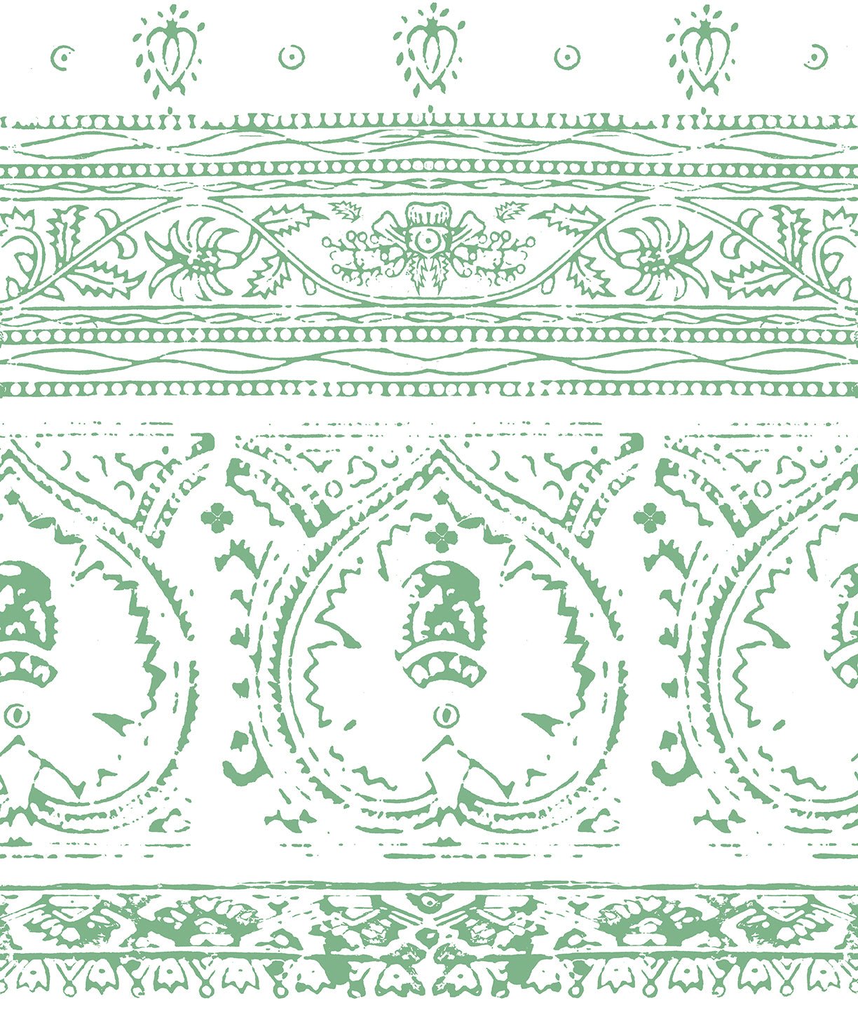 Agra Jade Peel and Stick Wallpaper, Double Roll, 34&quot; x 288&quot;, 48 sq ft - nicolettemayer.com