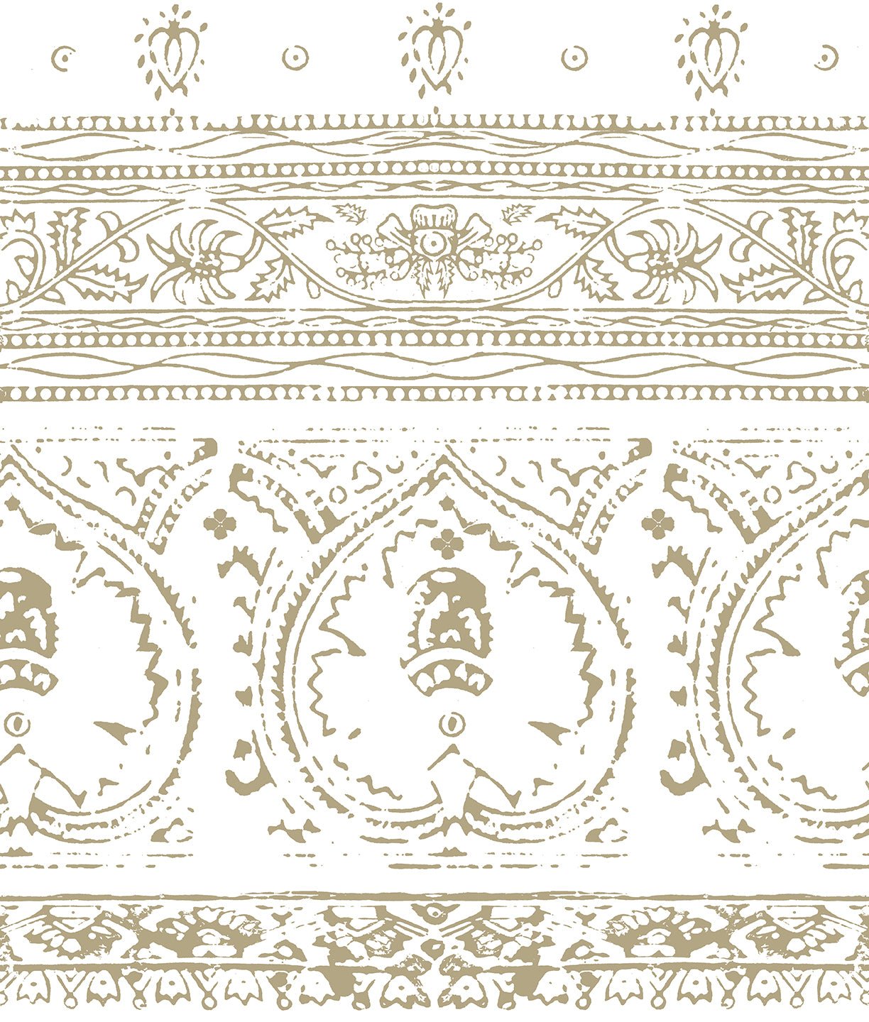 Agra Latte Peel and Stick Wallpaper, Double Roll, 34&quot; x 288&quot;, 48 sq ft - nicolettemayer.com