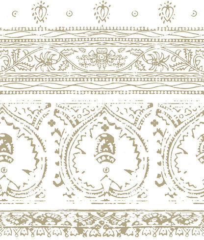 Agra Latte Peel and Stick Wallpaper, Double Roll, 34&quot; x 288&quot;, 48 sq ft - nicolettemayer.com