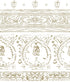 Agra Latte Peel and Stick Wallpaper, Double Roll, 34" x 288", 48 sq ft - nicolettemayer.com