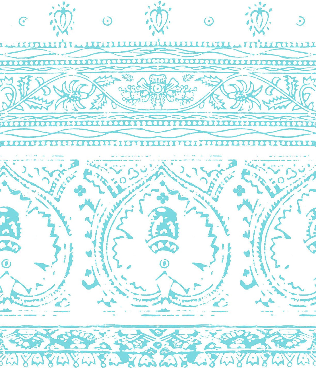 Agra Mist Peel and Stick Wallpaper, Double Roll, 34" x 288", 48 sq ft - nicolettemayer.com