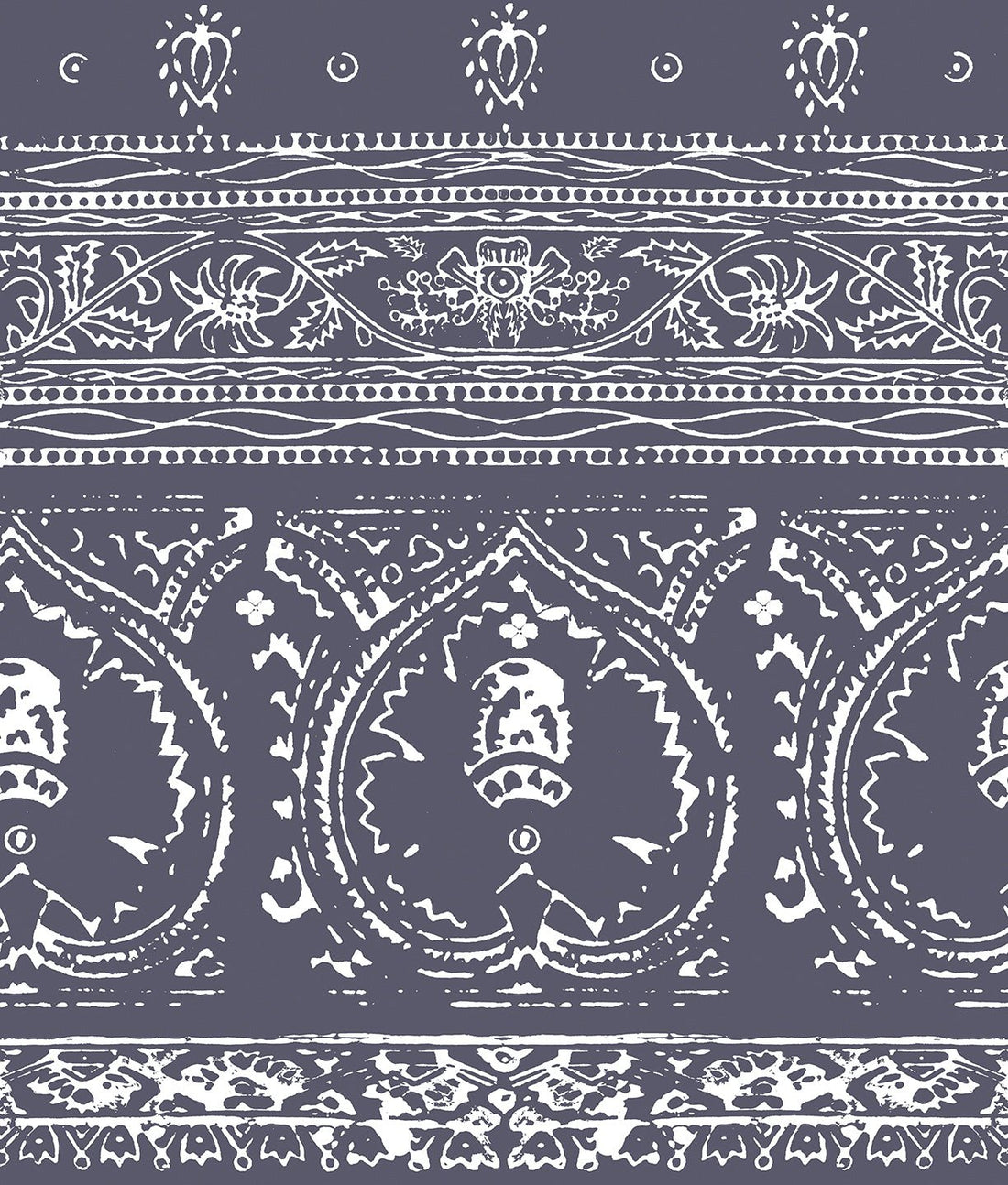 Agra Reverse Ink Peel and Stick Wallpaper, Double Roll, 34" x 288", 48 sq ft - nicolettemayer.com