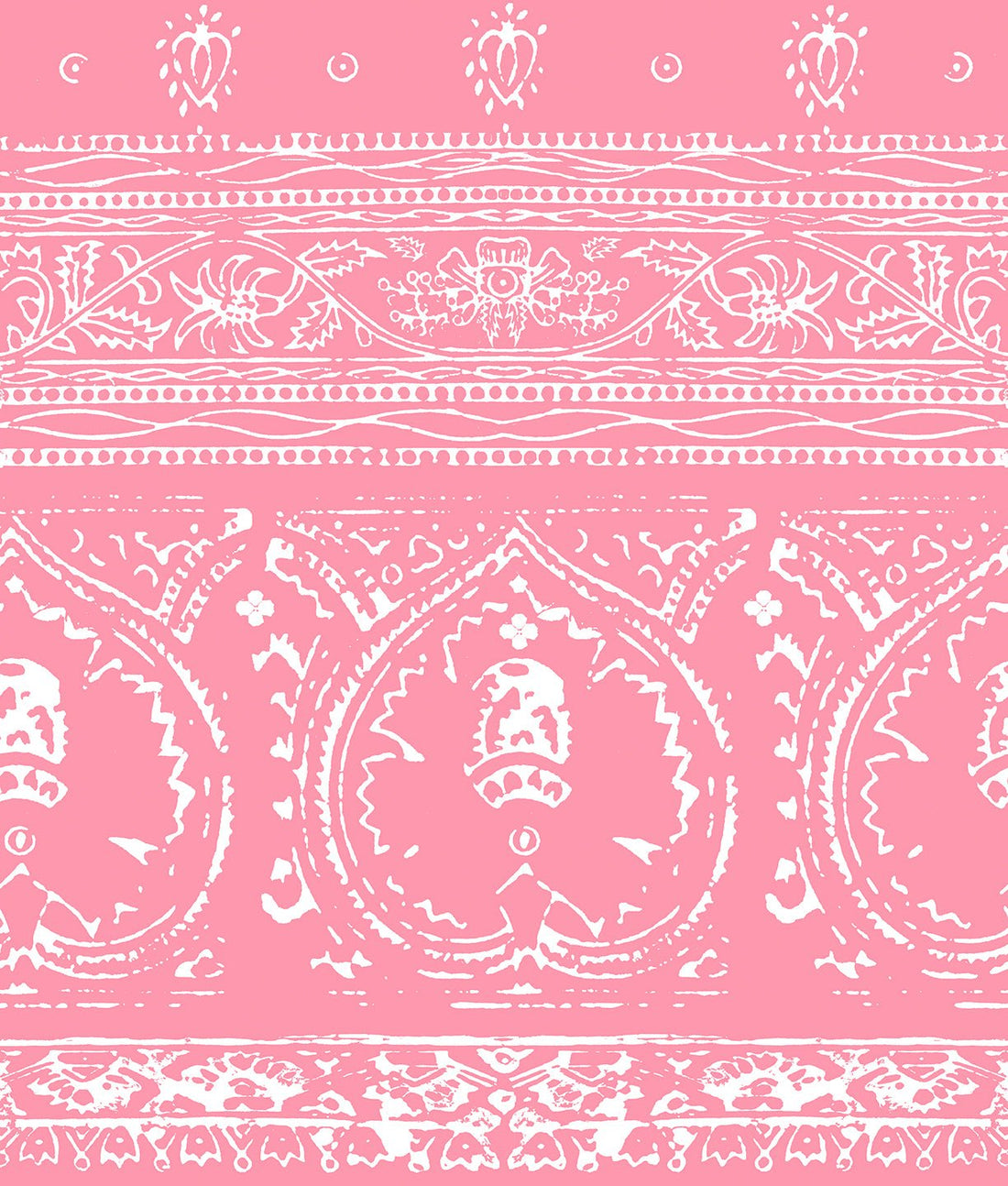 Agra Reverse Pink Peel and Stick Wallpaper, Double Roll, 34" x 288", 48 sq ft - nicolettemayer.com