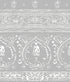 Agra Reverse Silver Peel and Stick Wallpaper, Double Roll, 34" x 288", 48 sq ft - nicolettemayer.com