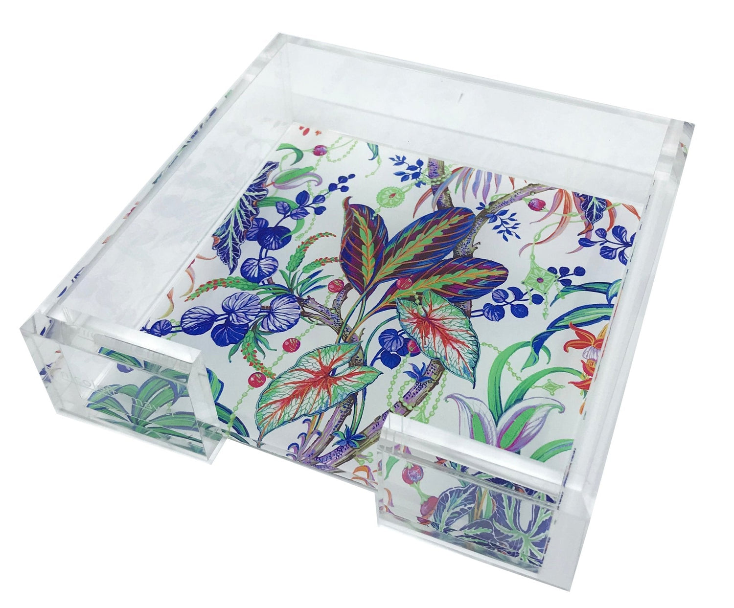 Amazonia Classic Acrylic Cocktail Napkin Holder 6X6 - nicolettemayer.com