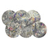 Arcadia Pattern Mix 16" Round Pebble Placemats, Set Of 6 - nicolettemayer.com